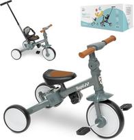 "Interbaby Evolution" triratukas nuo 1 iki 5 metų | Nuo triračio iki dviračio su pedalais arba be jų | Pritaikomas ir keičiamas | Pilka spalva