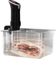 11 l sulankstomas "Sous Vide" indas su vyriais, greito kaitinimo indas "Sous Vide" kepimui, maistinės klasės PC medžiaga, su dangčiu, skirtas kulinarinei tiksliajai viryklei