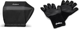 Enders® Boston 6 KR Turbo dujinės kepsninės dangtis #5697 Black & Grilio pirštinės iš ugniai atsparaus aramido 8785 Karščiui atsparios pirštinės dujinei kepsninei, BBQ, orkaitei, židiniui