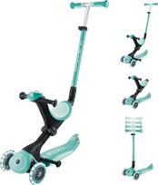 GLOBBER GO-UP Deluxe žibintai - 3 in 1 Dreirad, 120/80 mm, ABEC 9, 3-rädrig, höhenverstellbar, LED-Leuchtrollen
