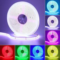 GOMING 24 V 10 m COB RGB LED juosta 576 LEDs/M LED juosta Savarankiškai lipni didelio ryškumo 14 W/M Ne vandeniui IP20 LED juostos šviesa vidaus namų DIY dekoravimui (nėra maitinimo šaltinio ir RGB