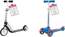 HUDORA Little BigWheel Scooter - saugus aliumininis paspirtukas ir motoroleris Flitzkids 2.0 I Tvirtas vaikiškas paspirtukas su dideliu protektoriaus paviršiumi