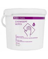 Drėgnos servetėlės rankų, instrumentų ir paviršių dezinfekcijai CHEMISEPT, 600 vnt.