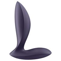 Satisfyer Power Plug - programėle valdomas analinis vibratorius (violetinis)