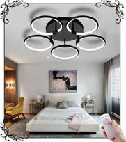 70 cm LED lubų šviestuvas 5 žiedas juodas reguliuojamas 2700K-6500K modernus 50W lubų šviestuvas miegamojo šviestuvas "Amazon" šviestuvai gyvenamajam kambariui paauglių kambariui valgomasis kambarys virtuvė