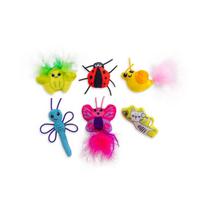 Catstages Cute vabaliukai žaislas katėms 6 vnt,  13 cm