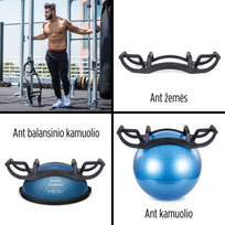 Priedas atsispaudimams su balansiniu kamuoliu / pusiausvyros platforma „BOSU®“