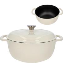 Emaliuotas ketaus puodas BROWIN 330541 5.8 L Ecru