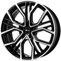 Ratlankis BROCK R21x8 5x114 ET 44 CB 67 (Black Front Polished)