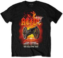Rock AC/DC FTATR 40th Flaming Marškinėliai, Dydis: L