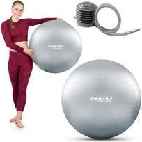Gimnastikos kamuolys su pompa Neo Sport NS-951, 65 cm, pilkas