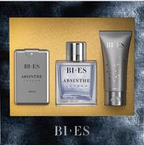 Rinkinys Bi-es Absinth Legend vyrams: tualetinis vanduo EDT, 100ml + tualetinis vanduo EDT, 15ml + dušo želė, 50ml