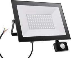 Allin 100W LED Strahler mit Bewegungsmelder Aussen - 10000LM 6500K Strahler mit Bewegungsmelder Aussen, IP65 Wasserdicht LED Fluter für Garten Garage Sportplatz Hinterhof, 2 Stück