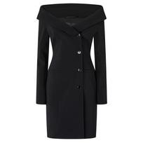 Midi suknelė moterims, Juoda, Rosemarie dress