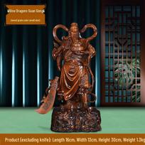 Top-Selling 2025 Wu Guan Er Ye Guan Gong Statue: Ideal for Home, Office, or Shop Decor and Perfect as a Gift.