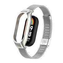 Suitable for Xiaomi band 10 strap, stainless steel mesh buckle strap, metal band mi band 9 8 replacement strap For Mi Band 10 sidabras