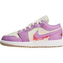 Air Jordan 1 Low GS Peanut Butter & Jelly Kids Sneakers Purple HJ5961-500 37.5