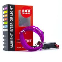 LED šviesos juostelė automobilio dekoravimui EinParts24V, 2m, violetinė