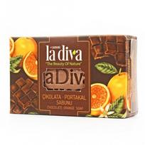 La Diva natūralus muilas su šokoladu ir apelsinu – 100 g
