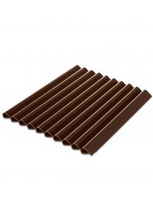 Tvoros juostos PVC klipsai Mikko (20 vnt) 190 mm RAL8017 (Ruda)
