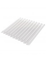 Tvoros juostos PVC klipsai Mikko (20 vnt) 190 mm  (Skaidrūs)
