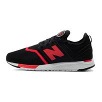 New Balance NB 247 žemapadžiai bėgimo bateliai unisex juodi raudoni 2E pločio sportbačiai MRL247GR(2E) 37
