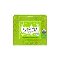 Ekologiška žalioji arbata Kusmi Tea Green Ginger Lemon – 20 muslino arbatos maišelių