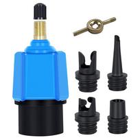 Paddle Board Valve Adapter Rubber Boat Kayak Surfboard Air Valve Pump Converter mėlyna