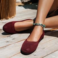 Madingi dideli dydžiai 36-43 batai moterims Vasara Ruduo Moteriški plokščiapadžiai Tinklelio kvėpuojantys įsispiriami laisvalaikio mokasinai Zapatos De Mujer Kėdainiai 36 raudona