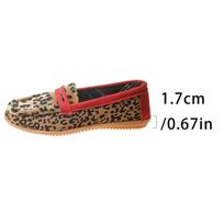 Madingi rožiniai leopardo rašto mokasinai moterims, minkštas akmenukų rašto padas, loaferiai, moteriški madingi, arklių plaukų, įsispiriami, plokščiapadžiai batai, dideli dydžiai 36 leopardas