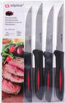 ALPINA NERŪDIJANČIO PLIENO STEIKO PEILIŲ RINKINYS INOX 23 CM 4 VNT.