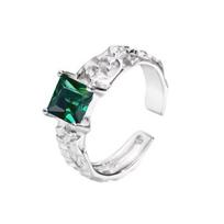 Sidabrinis žiedas Emerald