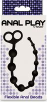 Analiniai karoliukai ToyJoy Flexible Anal Beads, juodas