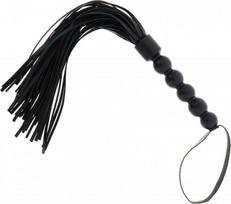 Botagas Hidden Desire Short Beaded Flogger Whip, juodas
