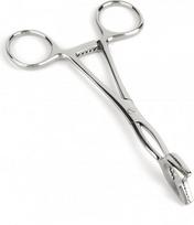 Spenelių spaustukai Mr. Steel Cube Tongs V Shape, sidabrinės spalvos