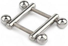 Spenelių spaustukai Mr. Steel Turning Point Nipple Clamps, sidabrinės spalvos