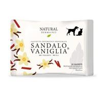 Drėgnos servetėlės šunims ir katėms kailio higienai su sandalmedžio ir vanilės aromatu