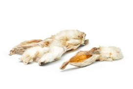 Džiovintos triušio ausys su kailiu, skanėstas šunims „Hairy Rabbit Ears“