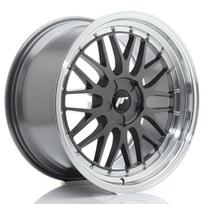 JR Wheels JR23 19x9 ET20-40 5H BLANK Hyper Gray w/ Machined Lip Alloy Wheel