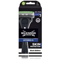 Wilkinson Sword Hydro 3 Black Editions skustuvas vyrams + 1 vnt. skutimosi galvutė - 1 vnt.