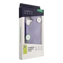 ROAR atveju RAINBOW BUMPER suderinamas su MagSafe IPHONE 17 violetinis