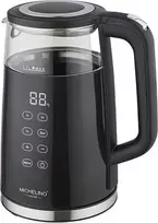 Stiklinis virdulys 1.7 l su skaitmeniniu valdymu Michelino 74357 stiklas/ juodas