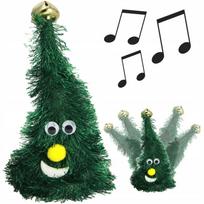 Nuotaikinga, šokanti eglutė Jingle Bells muzikos ritmu