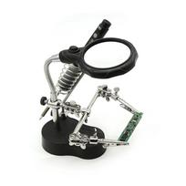 SEQURE DIY PCB pagalbinis litavimo stendas su lupa ir LED lempute