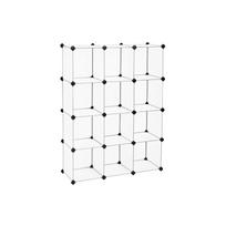 Sandėliavimo lentynų sistema Songmics 12 kubelių, 93x31x123 cm
