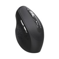 Wozinsky WMGK-1134 ergonominė belaidė pelė, 2.4 GHz + Bluetooth, įkraunama – juodos spalvos