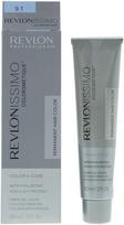 Revlon Revlonissimo Colorsmetique Hyaluronic Acid Permanent Hair Dye 9.1 Very Light Ash Skirtas šviesiems plaukams, 60 ml