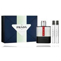Prada Luna Rossa Carbon rinkinys vyrams (100 ml. EDT + 2 x 10 ml. EDT) - Rinkinys