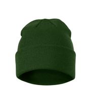 Unisex megzta kepurė MALFINI Beanie 315 bottle green – klasikinis žieminis modelis