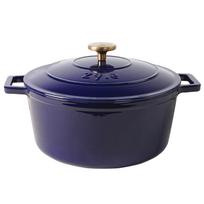 Apvalus emaliuotas ketaus puodas ZY020BLKI ,6 l